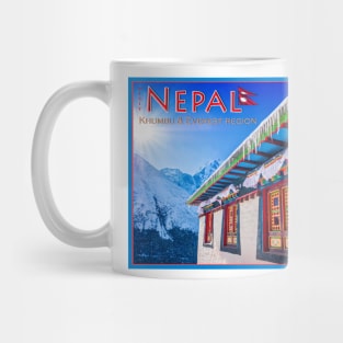 Visit Nepal, Khumbu and Everest poster Mug